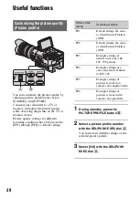 Предварительный просмотр 38 страницы Sony FS100EK Operating Manual