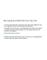 Preview for 2 page of Sony FS5 Quick Start Manual