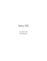 Preview for 6 page of Sony FS5 Quick Start Manual