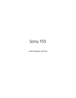 Preview for 33 page of Sony FS5 Quick Start Manual