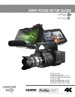 Предварительный просмотр 1 страницы Sony FS700 Setup Manual