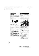 Preview for 10 page of Sony FST-SH2000 Operating Instructions Manual