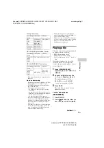 Preview for 17 page of Sony FST-SH2000 Operating Instructions Manual