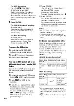 Предварительный просмотр 24 страницы Sony FST-ZUX9 - Mini Hi-fi Component System Operating Instructions Manual