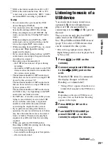 Preview for 25 page of Sony FST-ZUX9 - Mini Hi-fi Component System Operating Instructions Manual