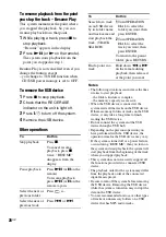 Preview for 26 page of Sony FST-ZUX9 - Mini Hi-fi Component System Operating Instructions Manual