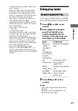 Preview for 27 page of Sony FST-ZUX9 - Mini Hi-fi Component System Operating Instructions Manual