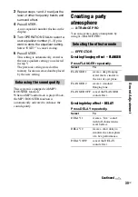 Preview for 35 page of Sony FST-ZUX9 - Mini Hi-fi Component System Operating Instructions Manual