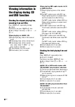 Preview for 44 page of Sony FST-ZUX9 - Mini Hi-fi Component System Operating Instructions Manual