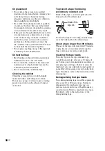 Preview for 56 page of Sony FST-ZUX9 - Mini Hi-fi Component System Operating Instructions Manual