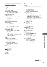 Предварительный просмотр 57 страницы Sony FST-ZUX9 - Mini Hi-fi Component System Operating Instructions Manual