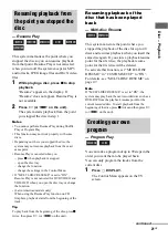 Preview for 21 page of Sony FST-ZX100D Operating Instructions Manual