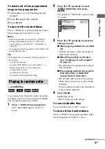 Preview for 23 page of Sony FST-ZX100D Operating Instructions Manual