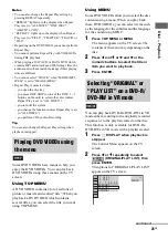 Preview for 25 page of Sony FST-ZX100D Operating Instructions Manual