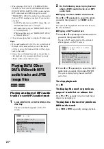 Preview for 28 page of Sony FST-ZX100D Operating Instructions Manual