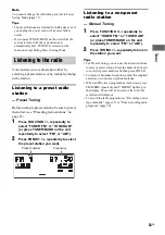 Preview for 53 page of Sony FST-ZX100D Operating Instructions Manual