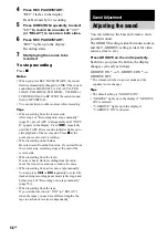 Preview for 56 page of Sony FST-ZX100D Operating Instructions Manual