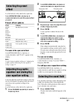 Предварительный просмотр 57 страницы Sony FST-ZX100D Operating Instructions Manual