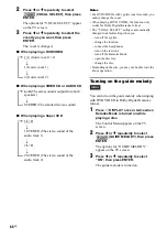 Preview for 66 page of Sony FST-ZX100D Operating Instructions Manual