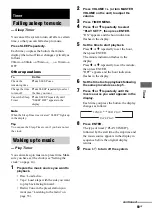 Preview for 69 page of Sony FST-ZX100D Operating Instructions Manual