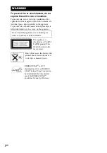 Preview for 2 page of Sony FST-ZX6 Operating Instructions Manual