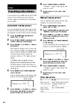 Preview for 16 page of Sony FST-ZX6 Operating Instructions Manual