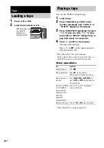 Preview for 18 page of Sony FST-ZX6 Operating Instructions Manual