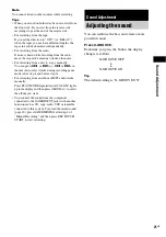 Preview for 21 page of Sony FST-ZX6 Operating Instructions Manual