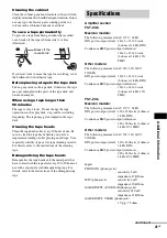 Предварительный просмотр 41 страницы Sony FST-ZX6 Operating Instructions Manual