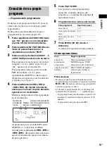 Preview for 61 page of Sony FST-ZX6 Operating Instructions Manual