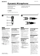 Sony FV 820 Operating Instructions preview