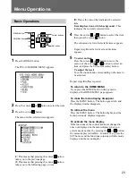 Предварительный просмотр 25 страницы Sony FVS-1000 Series Operation Manual