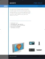 Preview for 1 page of Sony FWD-32LX1 Specification Sheet