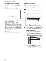 Preview for 86 page of Sony FWD-50PX1 (English: pgs. 52-97) Operating Instructions Manual