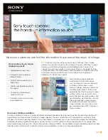 Preview for 1 page of Sony FWD42B2TOUCH Brochure