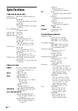 Предварительный просмотр 136 страницы Sony FWDS42H2 Operating Instructions Manual