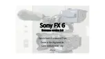 Предварительный просмотр 1 страницы Sony FX 6 Quick Start Manual