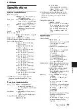 Preview for 49 page of Sony FX52 - VPL XGA LCD Projector Operating Instructions Manual