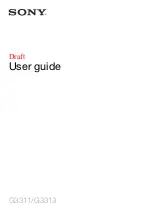 Preview for 1 page of Sony G3311 User Manual