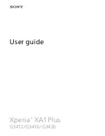 Preview for 1 page of Sony G3412 User Manual