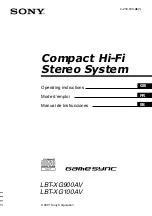 Preview for 1 page of Sony game sync lbt-xg100av Operating Instructions Manual
