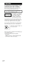 Preview for 2 page of Sony game sync lbt-xg100av Operating Instructions Manual