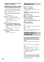 Preview for 10 page of Sony game sync lbt-xg100av Operating Instructions Manual
