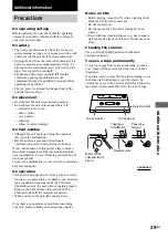 Preview for 29 page of Sony game sync lbt-xg100av Operating Instructions Manual