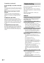 Preview for 30 page of Sony game sync lbt-xg100av Operating Instructions Manual