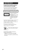 Preview for 36 page of Sony game sync lbt-xg100av Operating Instructions Manual