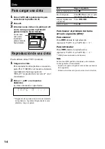 Preview for 14 page of Sony GAME SYNC MHC-DX10 (Spanish) Manual Del Instrucción