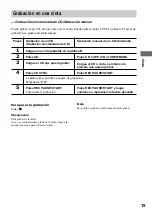 Preview for 15 page of Sony GAME SYNC MHC-DX10 (Spanish) Manual Del Instrucción