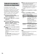 Preview for 16 page of Sony GAME SYNC MHC-DX10 (Spanish) Manual Del Instrucción