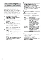 Предварительный просмотр 16 страницы Sony GAME SYNC MHC-DX10 (Spanish) Manual Del Instrucción